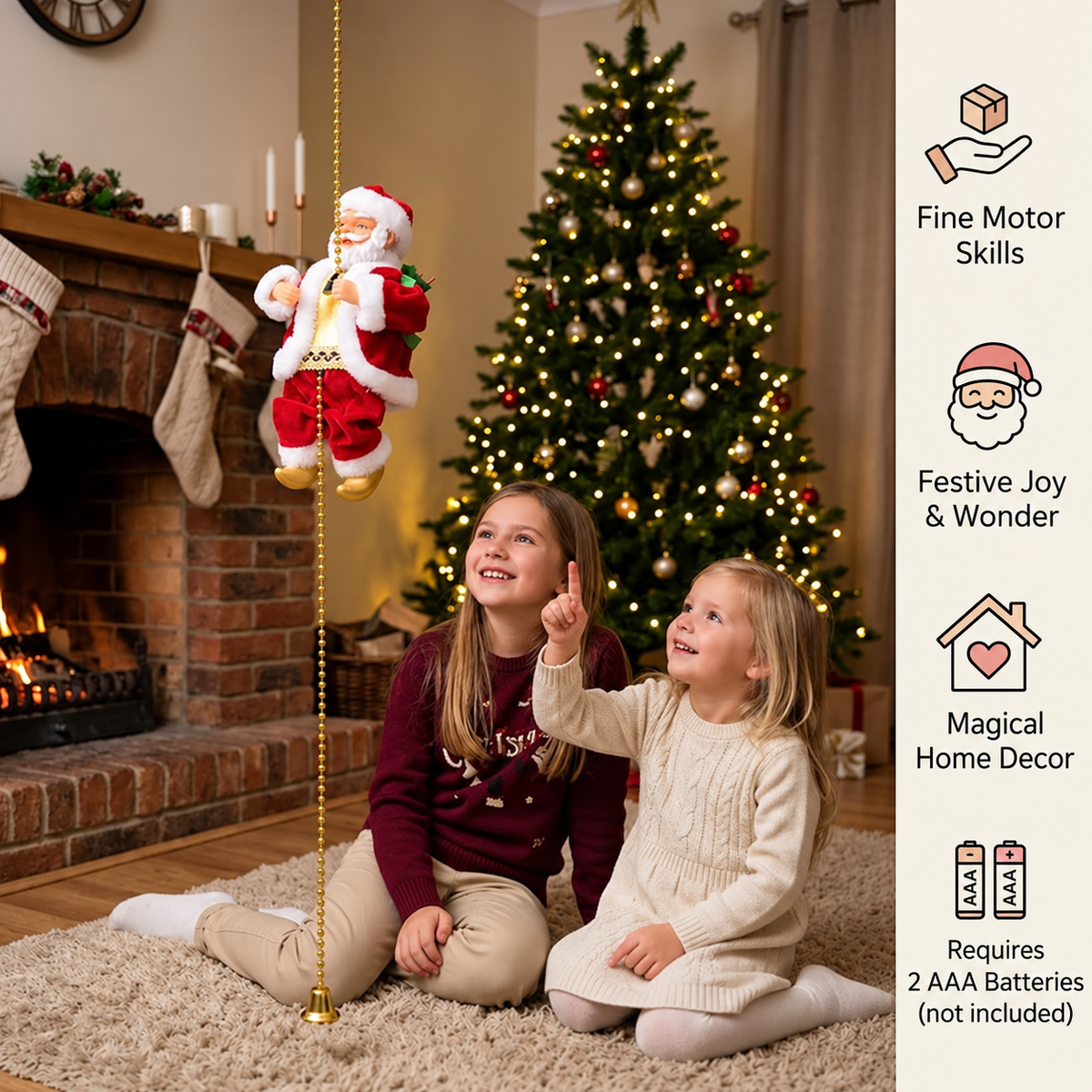 Climbing Santa Claus Toy