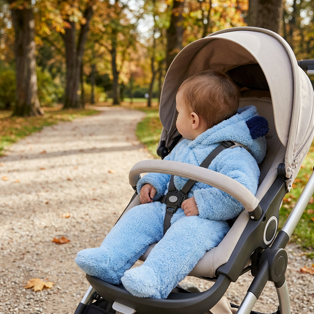 Soft & Cozy Hooded Baby Bear Jumpsuit