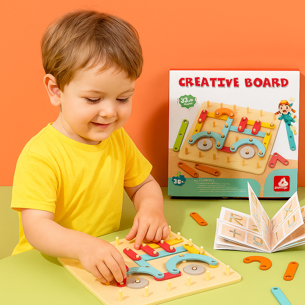 SkillCraft Wooden Design Board