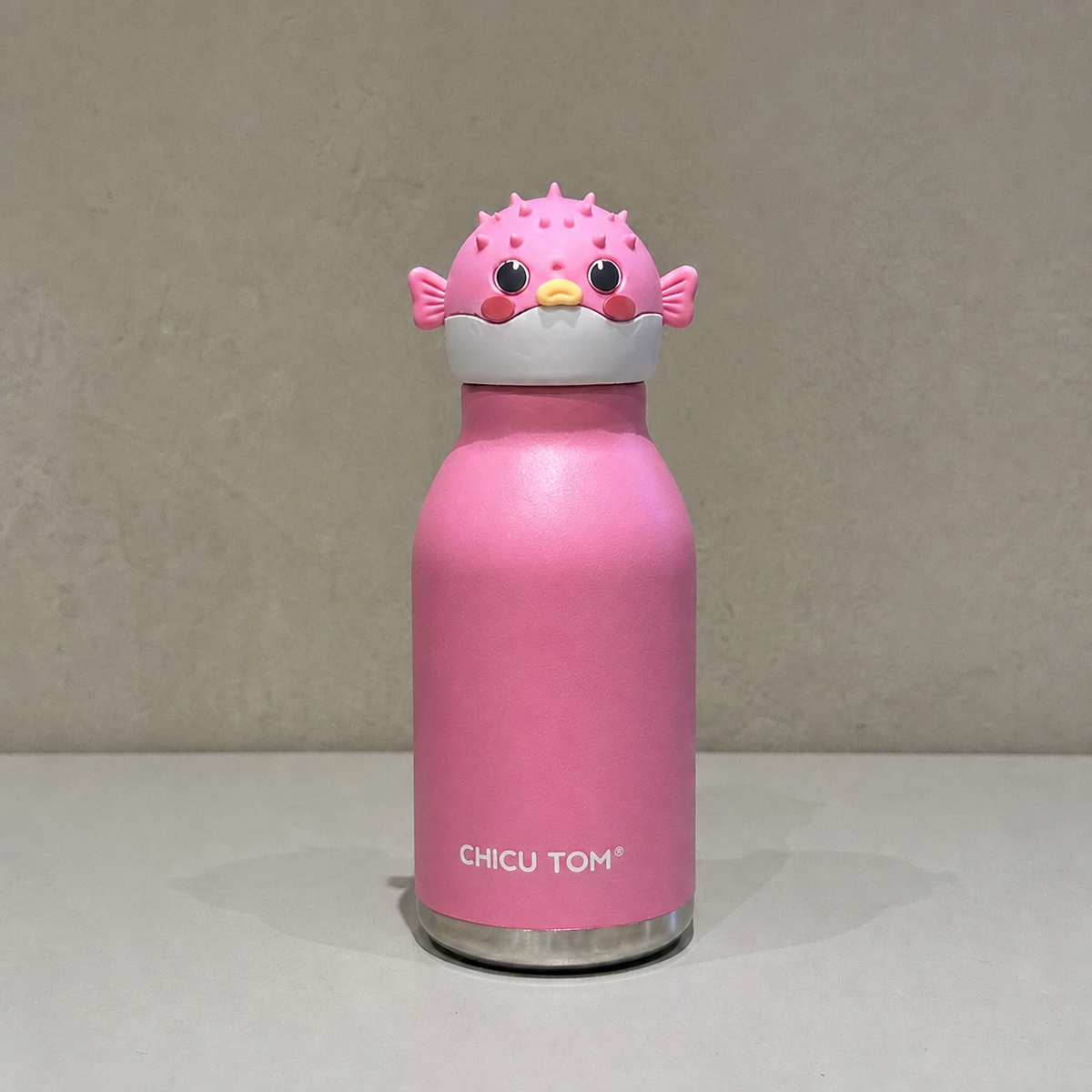 Cute Cartoon Animal Insulated Stainless Steel Straw Cup – 480ml