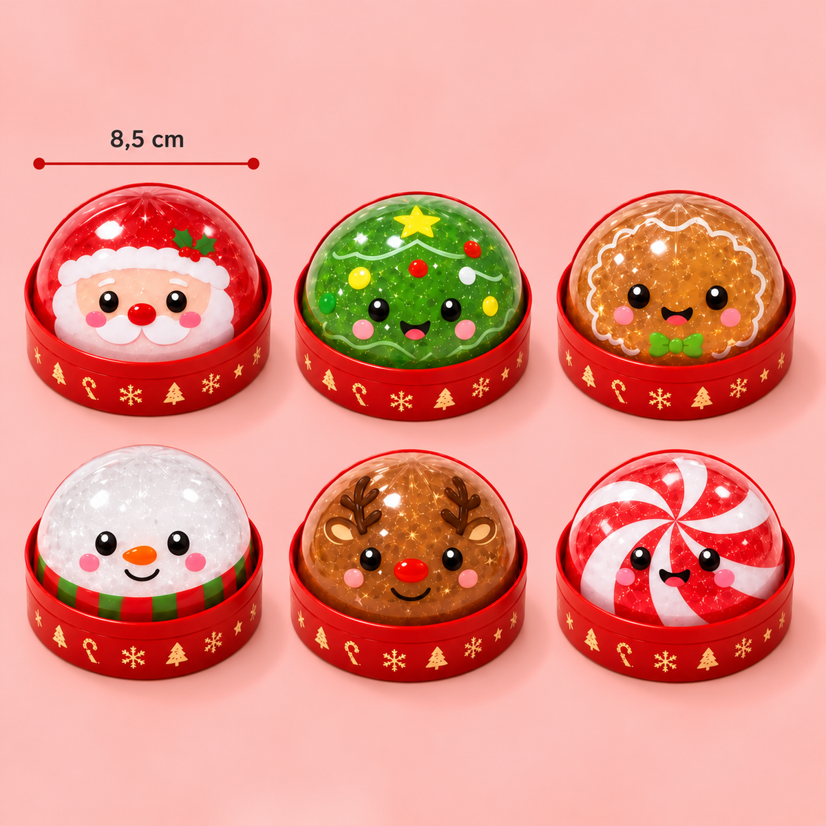 Christmas Dumpling Squishy Stress Relief Toy Set