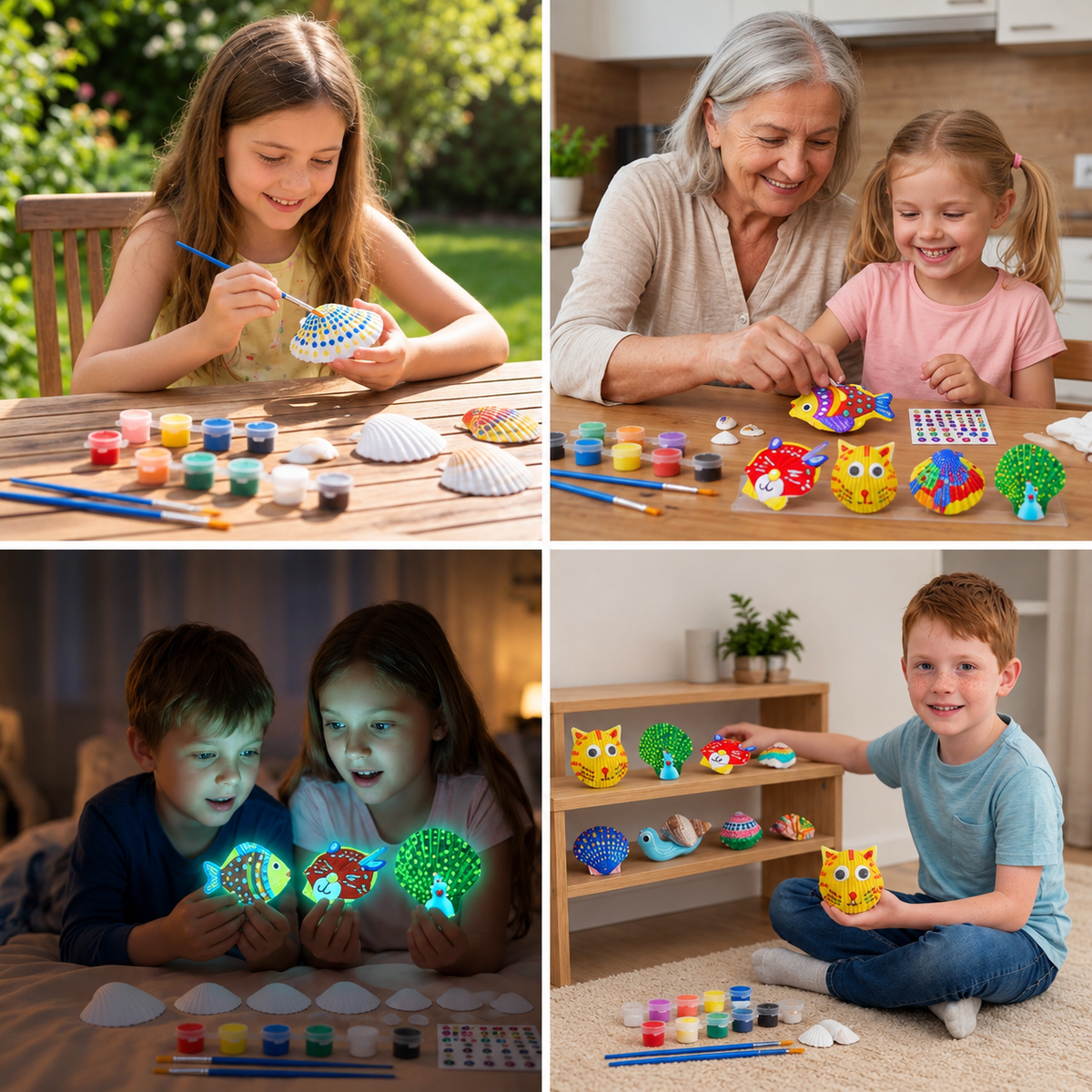 Glow in the Dark Sea Shell Painting & Craft Kit