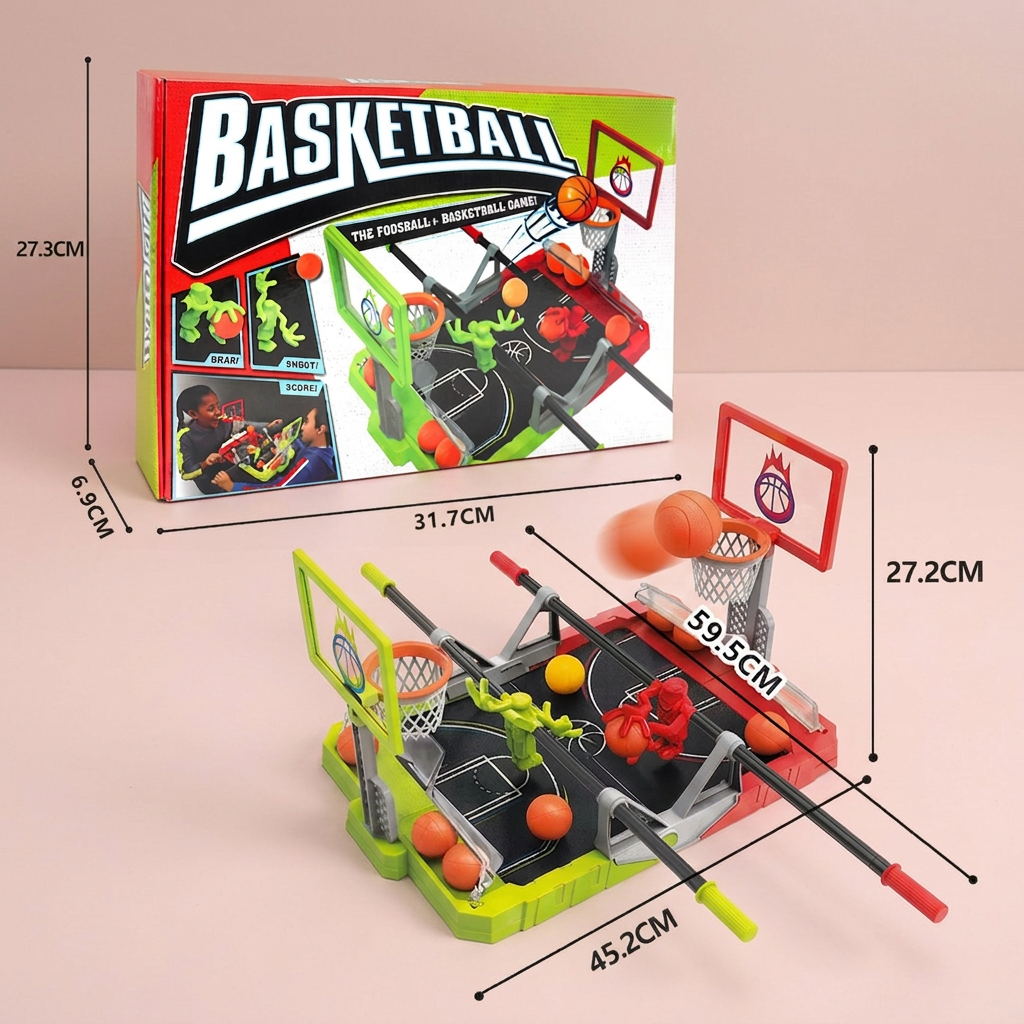 Mini Basketball Battle Game – 2-Player Tabletop Hoops Challenge