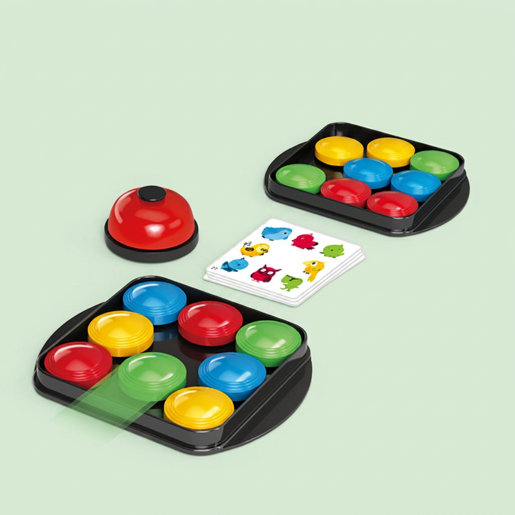 Educational Color Pattern Match Family Bell Game