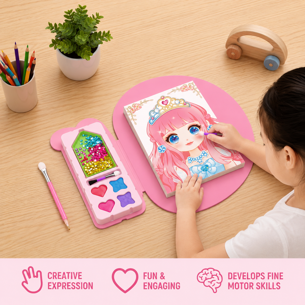 Princess Diamond Painting & Foil Art Book Craft Kit