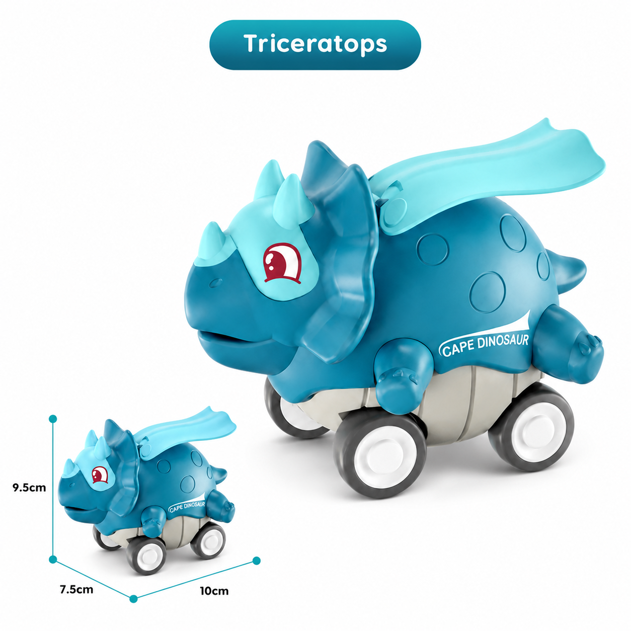Press & Go Dinosaur Cars – Rolling Dinosaur Toys for Kids