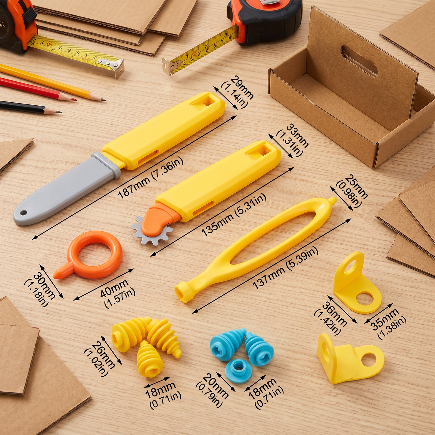Kids Cardboard Construction Tool Kit