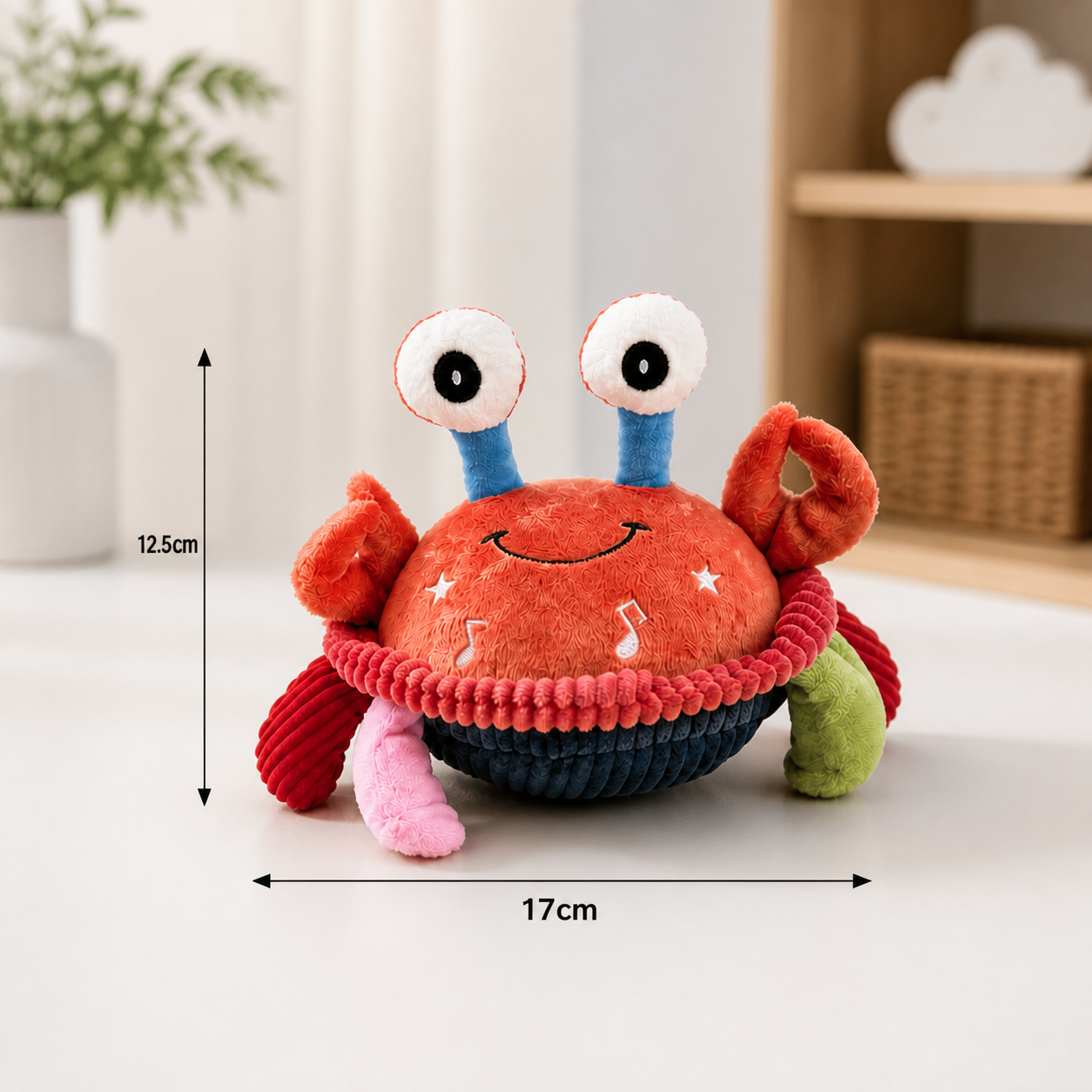 Interactive Musical Crab with Voice Function – Moving Educational Toy for Babies