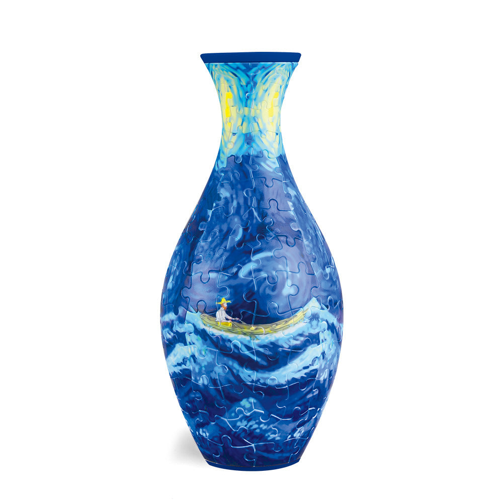 Elegant 3D puzzle vase - Suitable for real flowers