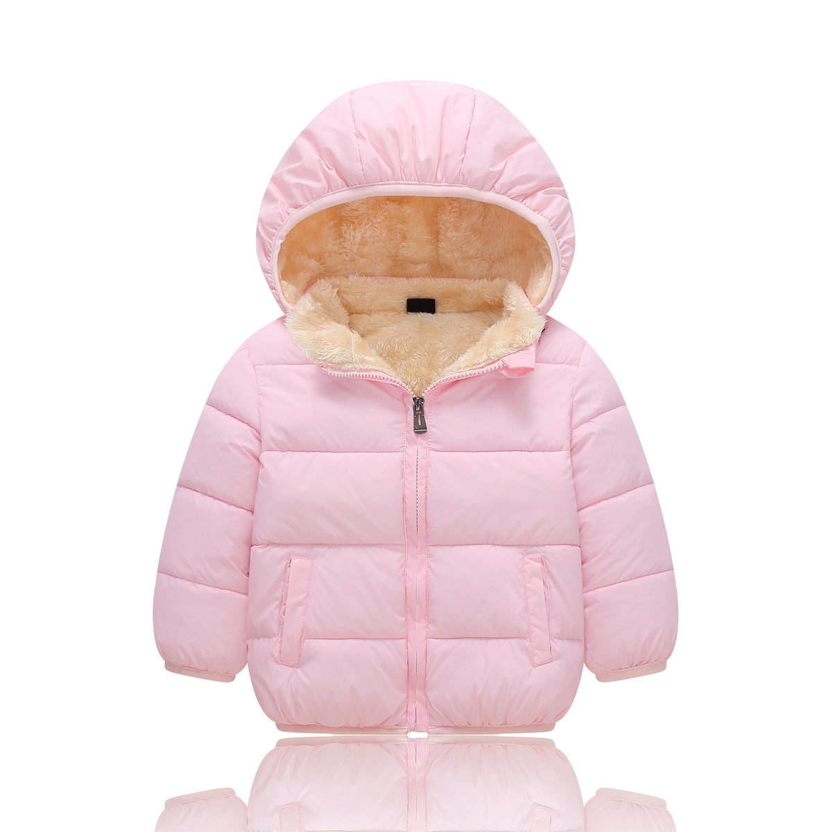 Fleece-Lined Baby & Toddler Puffer Jacket