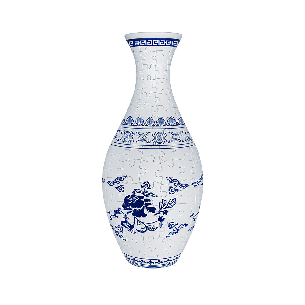 Elegant 3D puzzle vase - Suitable for real flowers