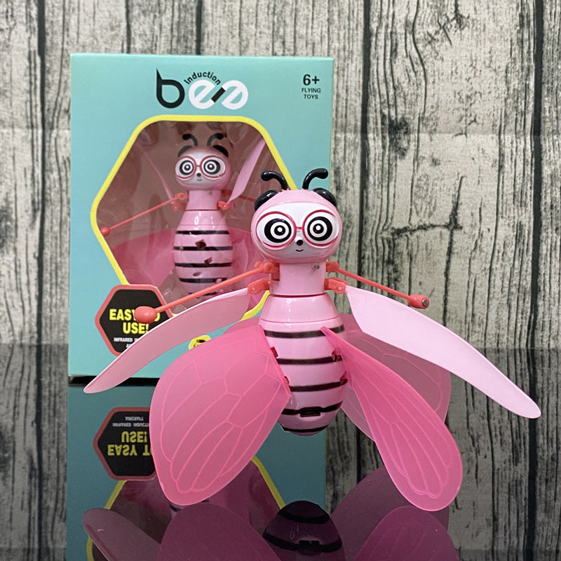 Hand-Controlled Flying Bee Toy with Motion Sensor and LED Lights