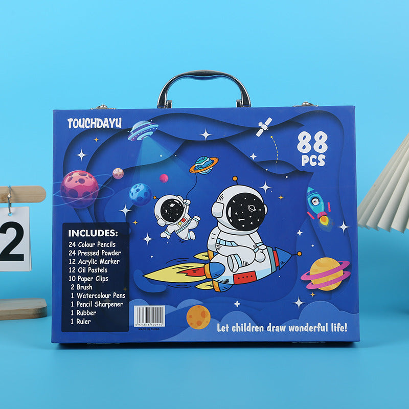 88-Piece Creative Art Case for Little Artists