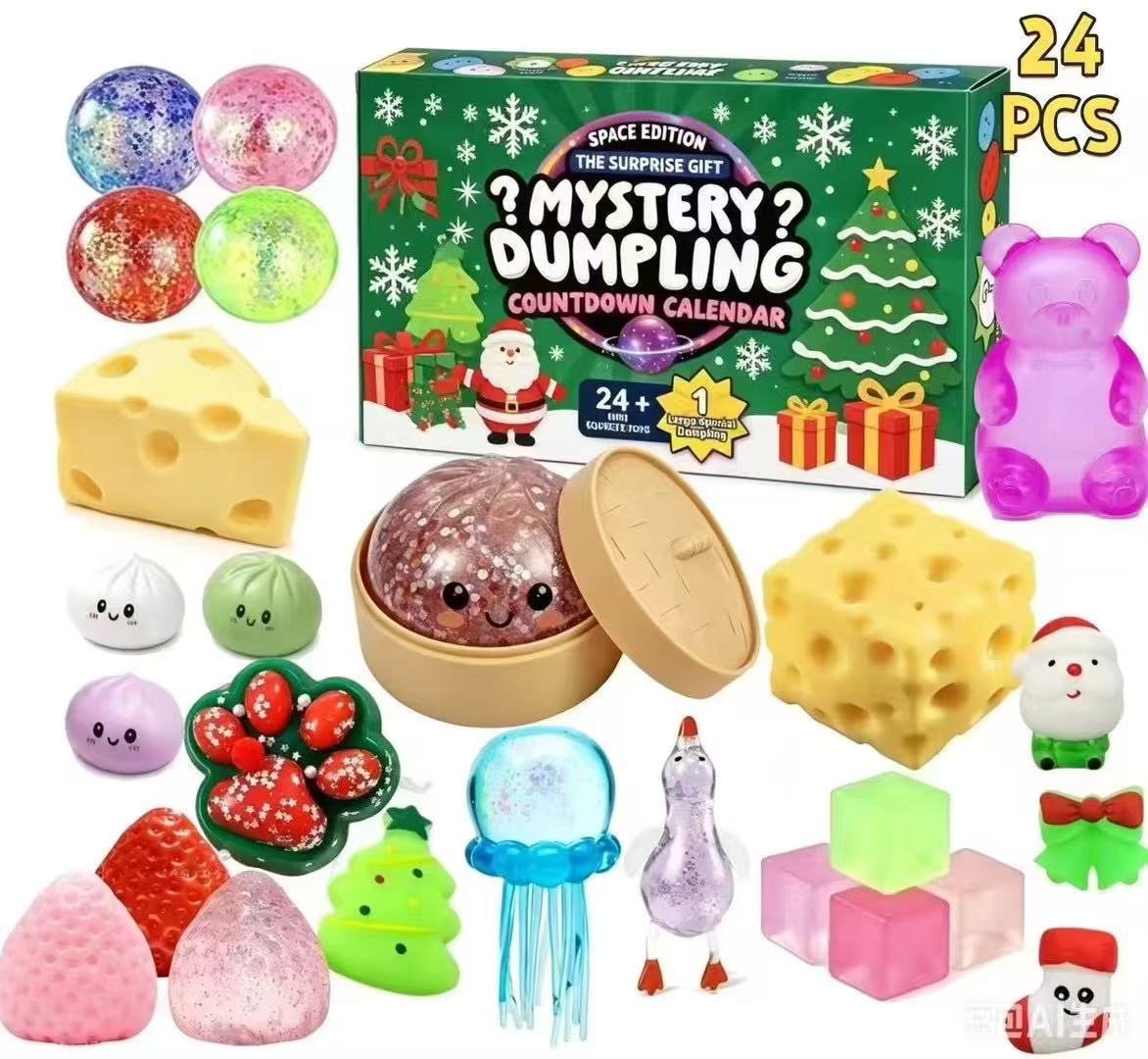 Christmas Squishy Advent Calendar for Kids