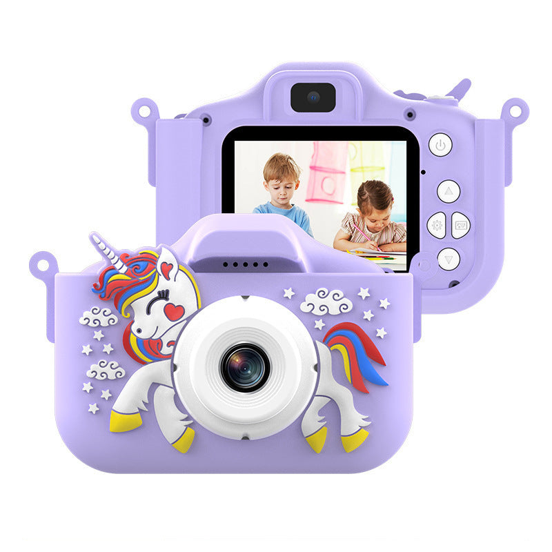 Rechargeable Kids’ Digital Camera with Selfie Mode, HD Video & Silicone Case