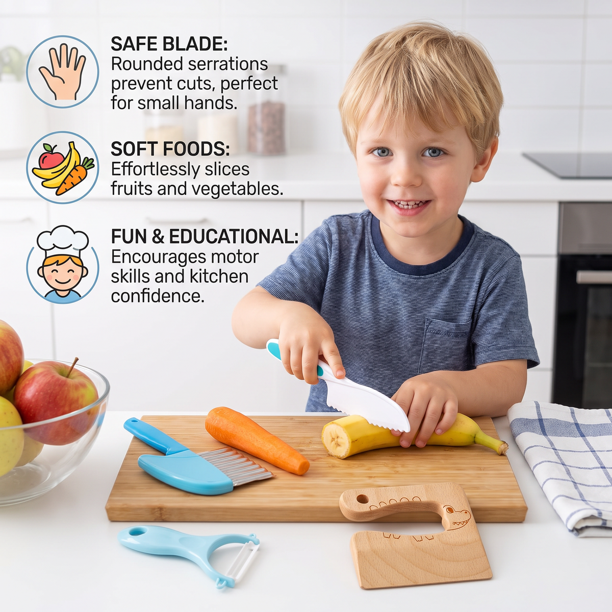 Safe Kitchen Set - For Little Chefs