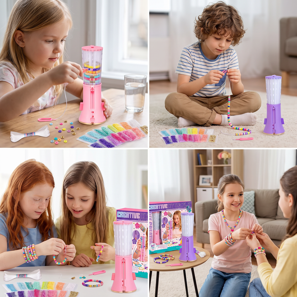 DIY Beaded Bracelet Making Kit for Kids