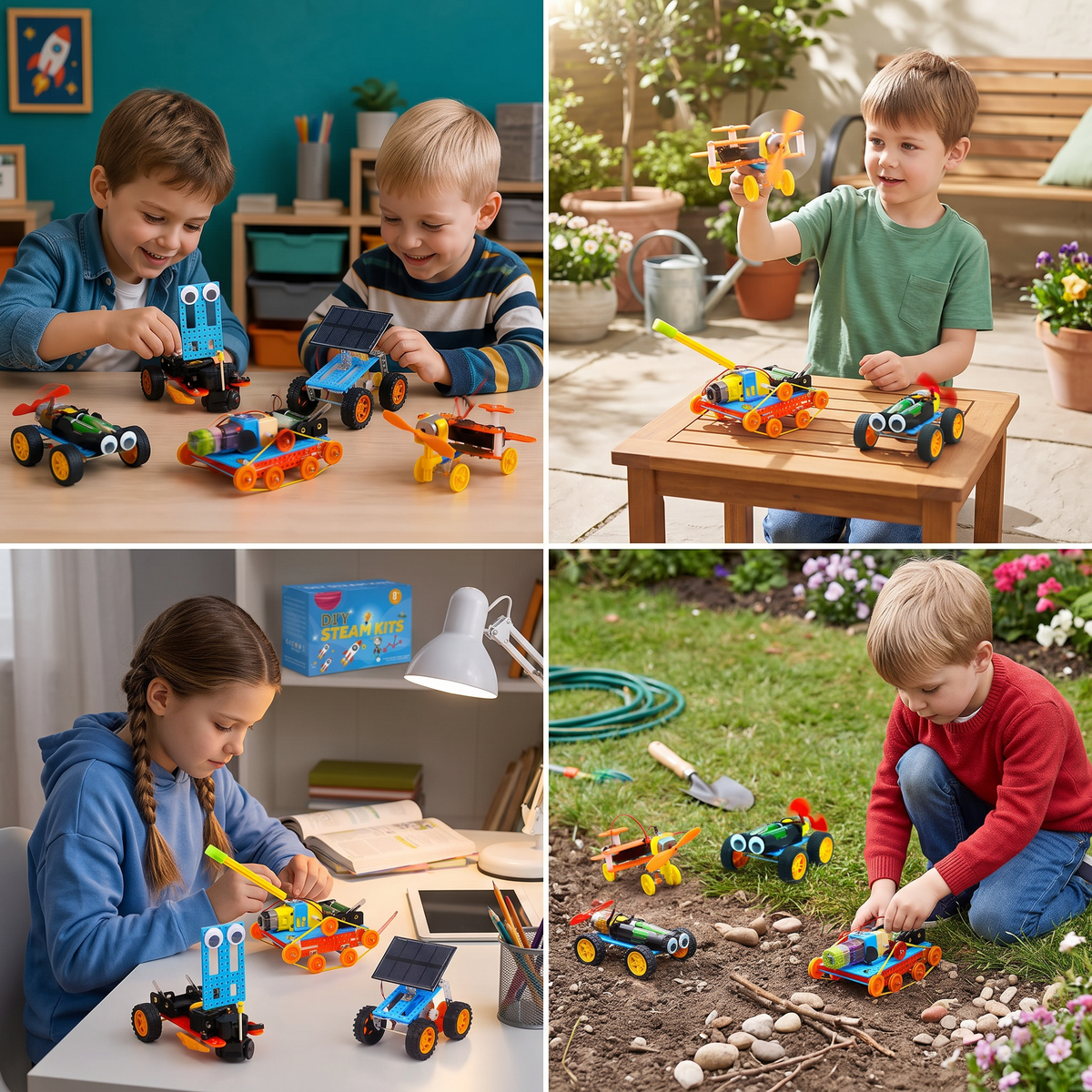 5-in-1 DIY Educational STEM Vehicle Building Kit