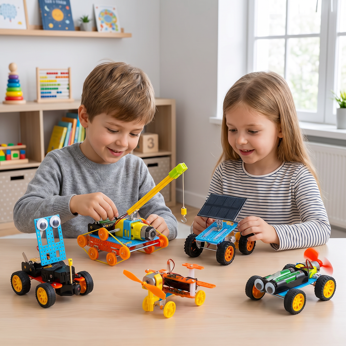 5-in-1 DIY Educational STEM Vehicle Building Kit