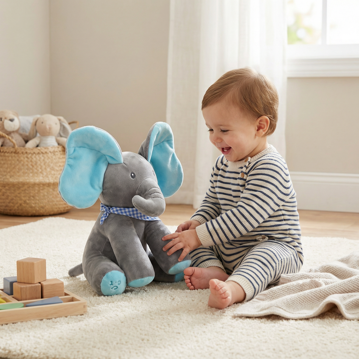 Peek-A-Boo-Elephant - Interactive Plush Toy