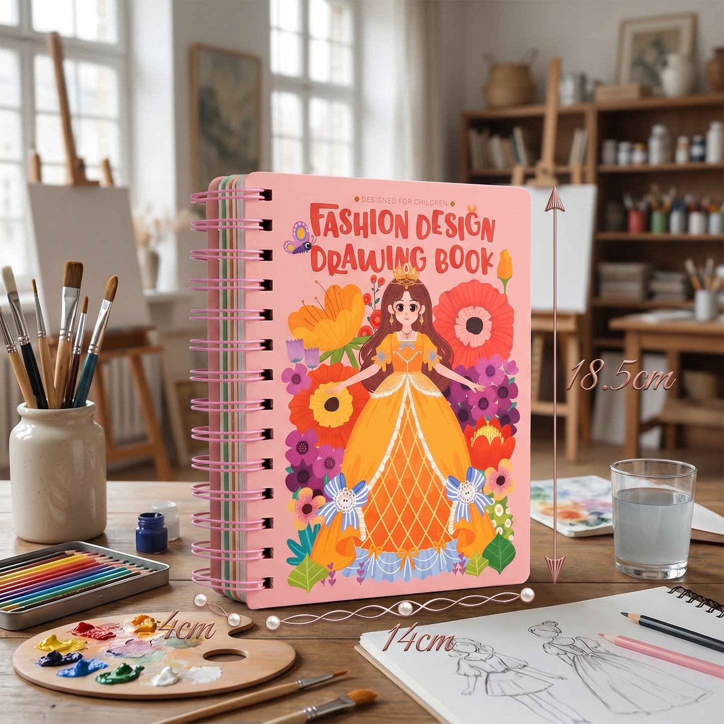 Princess Fashion Design Drawing and Craft Book