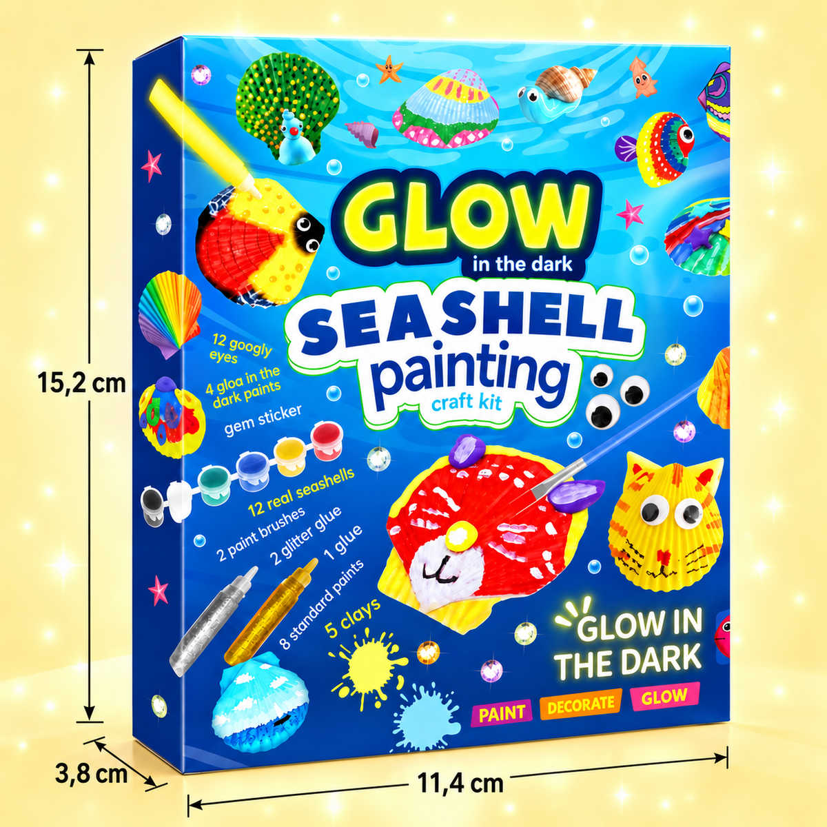 Glow in the Dark Sea Shell Painting & Craft Kit