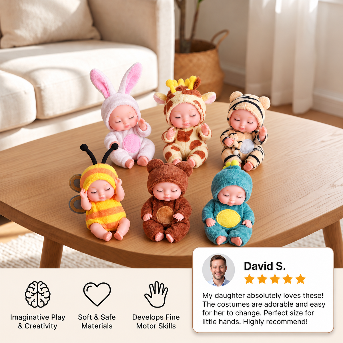 Mini Fairy Princess Doll Dress-Up Set