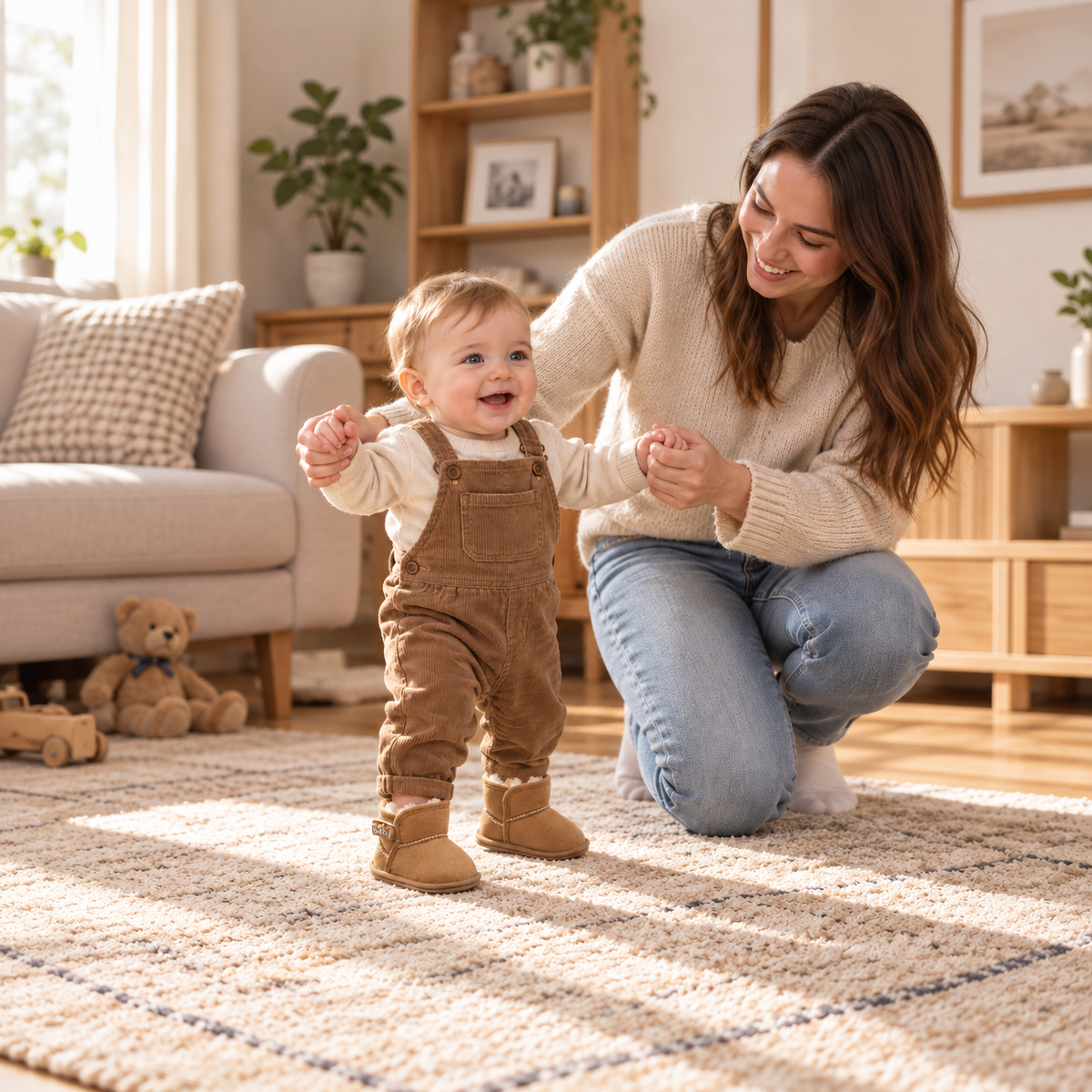 Fleece-Lined Baby Winter Boots with Soft, Non-Slip Soles