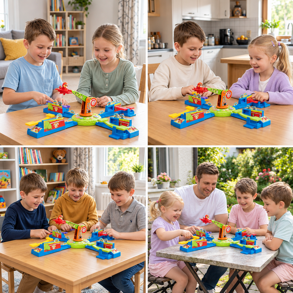 Interactive Multiplayer Flying Plane Family Board Game