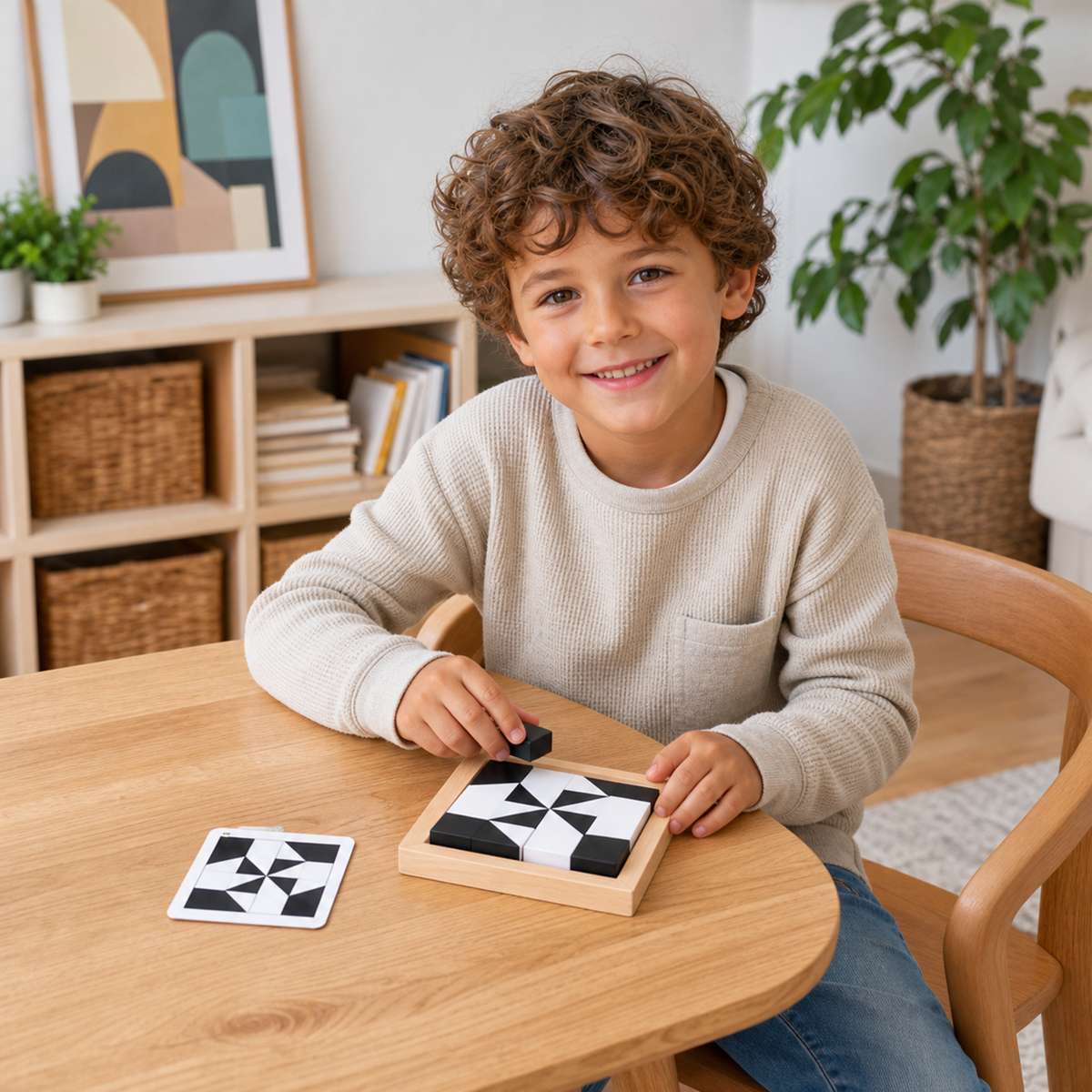 Dual Color Logic Puzzle Game in Pocket Size