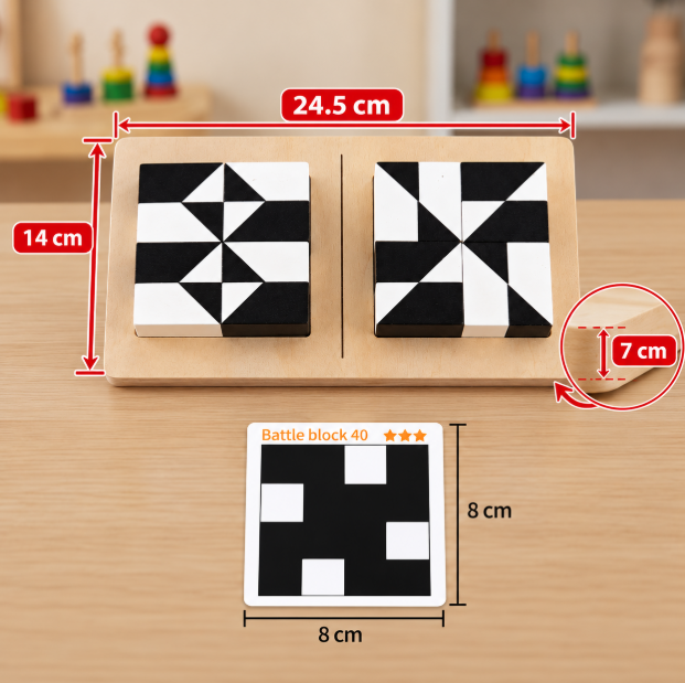 Dual Color Logic Puzzle Game in Pocket Size
