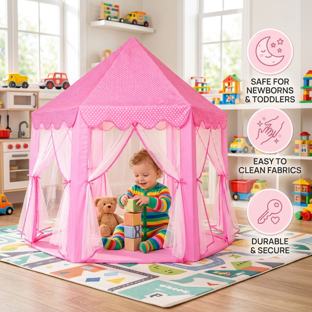 Princess Castle Play Tent for Indoor & Outdoor Fun