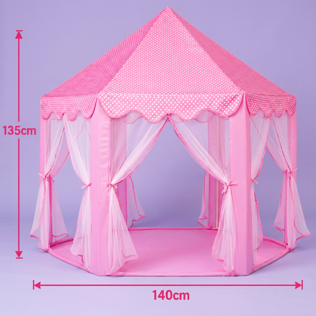 Princess Castle Play Tent for Indoor & Outdoor Fun