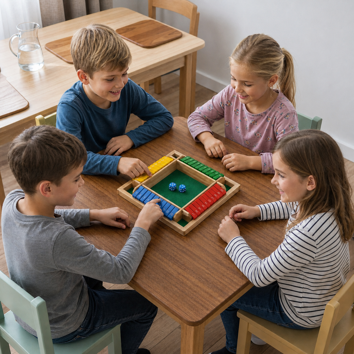 ShutTheBox Family Game 4 Player Set
