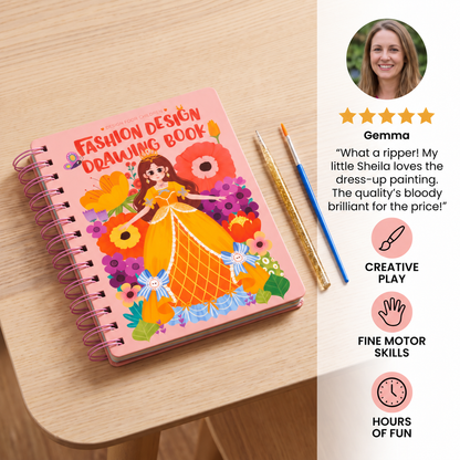 4-in-1 Fairy Princess Diamond Painting, Poke-In, Embroidery & Watercolor Art Kit for Kids
