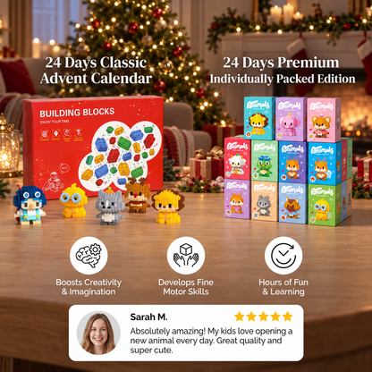 Adorable Animal Building Blocks Advent Calendar for Kids