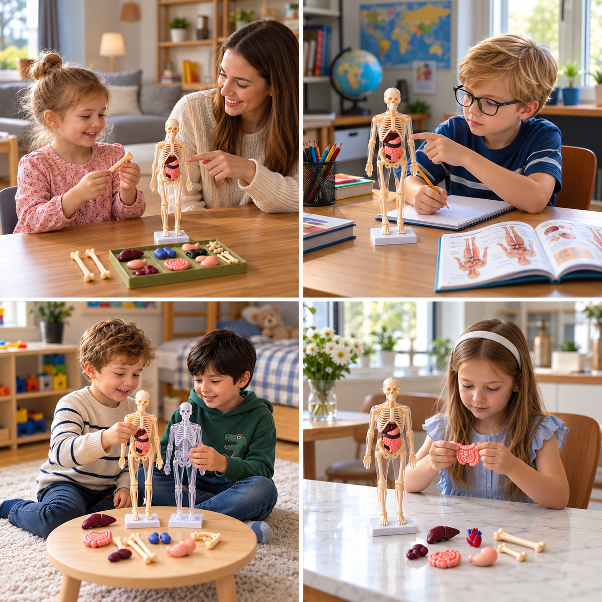 Human Body Anatomy STEM Learning Kit with Assemble-Your-Own Organ Model