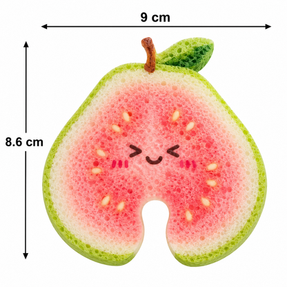 Fruit-Shaped Pop-Up Cellulose Sponges – 3-Pack of Plant-Based, Non-Scratch Kitchen Sponges