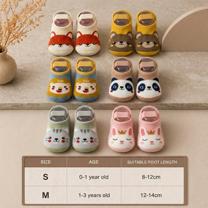 Non-Slip Cartoon Sock Shoes for Babies & Toddlers