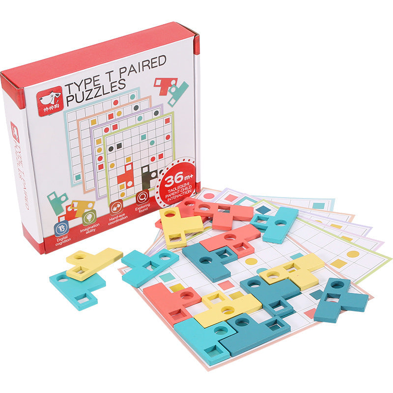 Montessori Wooden Shape Matching Puzzle – Color & Logic Brain Training Game