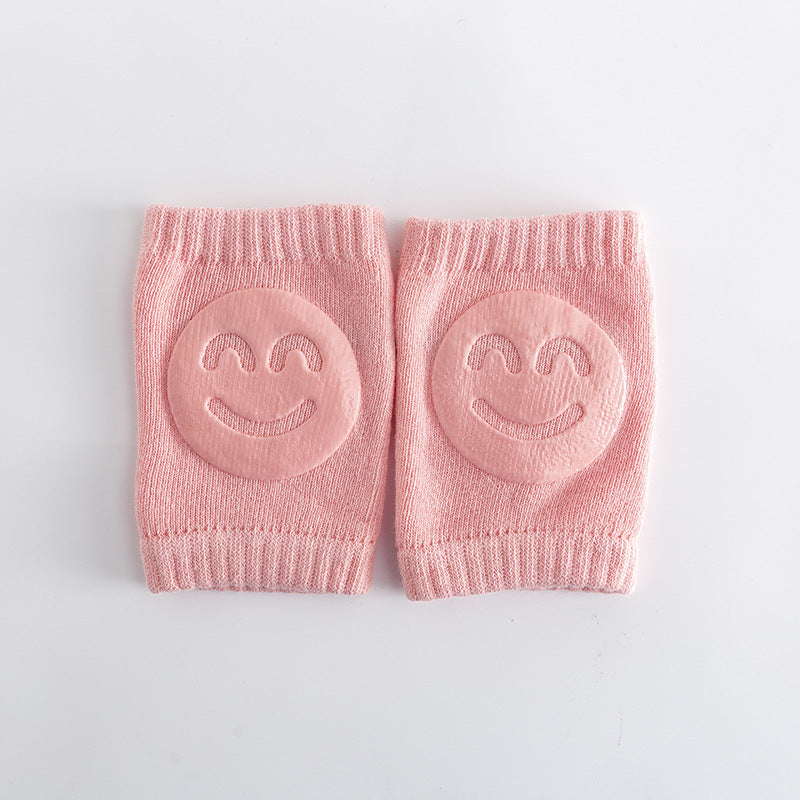 Baby Crawling Knee Pads – Non-Slip Protection with Smiley Face Design