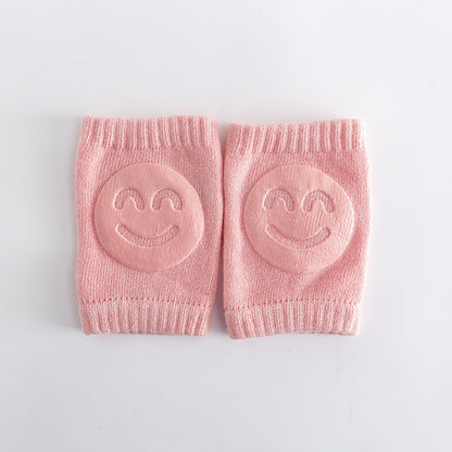 Baby Crawling Knee Pads – Non-Slip Protection with Smiley Face Design