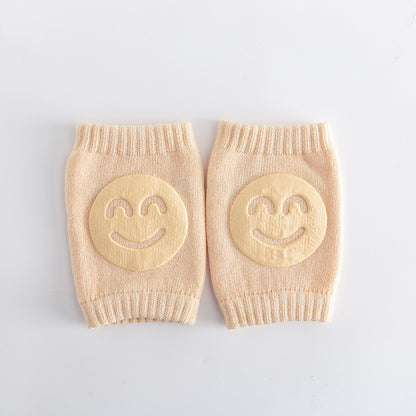 Baby Crawling Knee Pads – Non-Slip Protection with Smiley Face Design