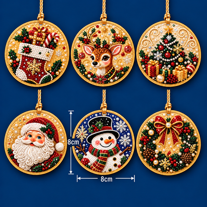 DIY Christmas Wooden Ornament Diamond Painting Kit