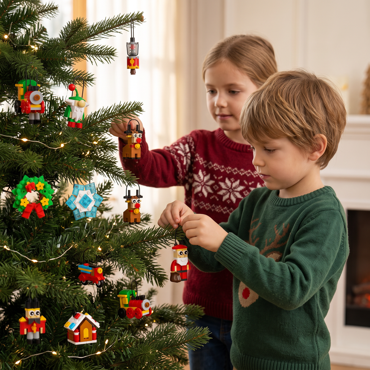Christmas Ornament Building Blocks Advent