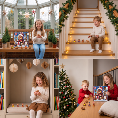 24-Day Capybara Christmas Advent Calendar - 24 Cute Mini Figures