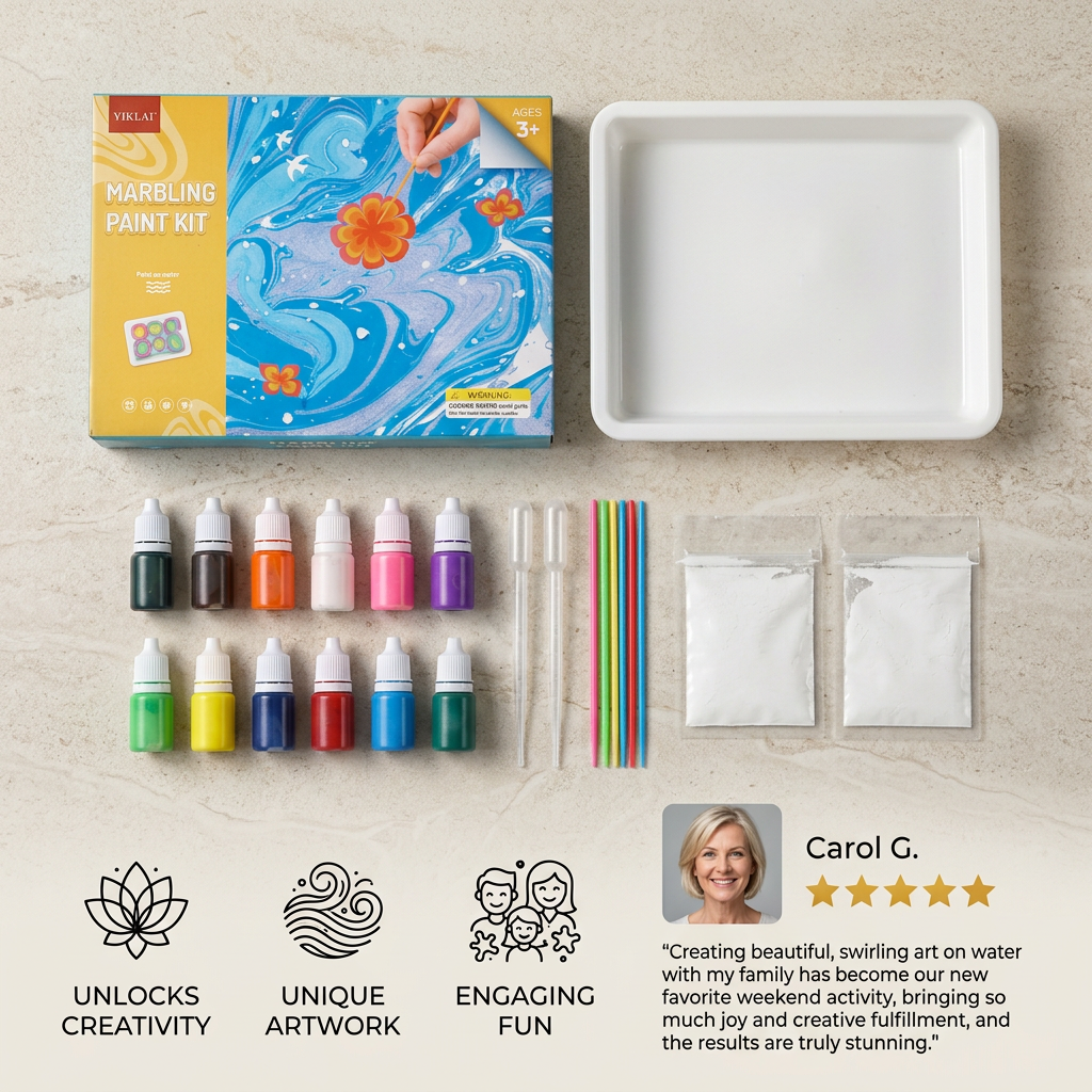 Creative Marbling Paint Set