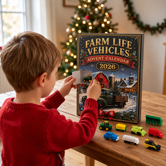 24-Day Farm Vehicles Christmas Advent Calendar