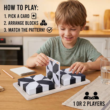 Dual Color Logic Puzzle Game in Pocket Size