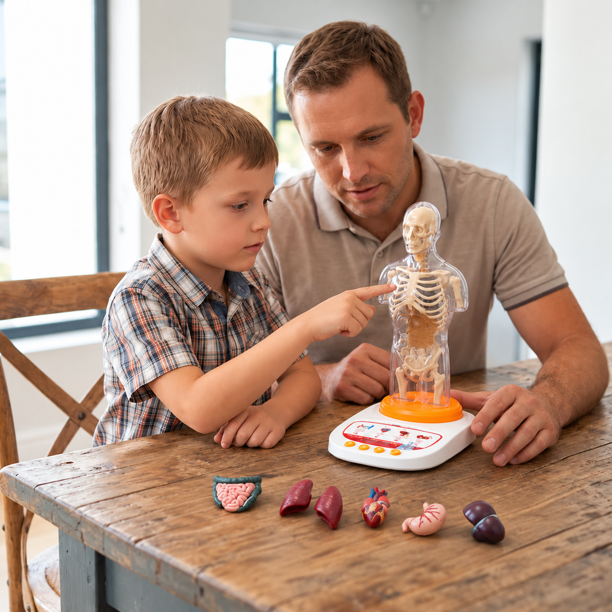 Interactive Talking Anatomy Model with Removable Organs & Audio-Guided Learning